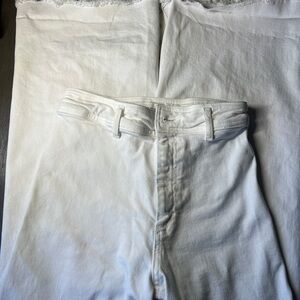 Zara Off-White Denim Pants